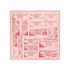 Givenchy Patchwork Stamp Silk Scarf Womens